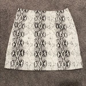 Snakeskin skirt